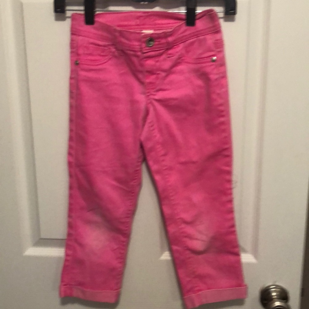 Girls hot pink Capri